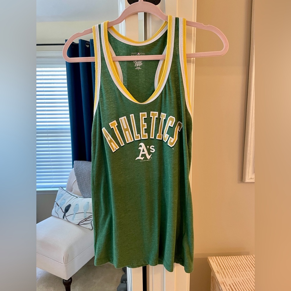 Women's Oakland A's Racerback Tank Top - Size Small